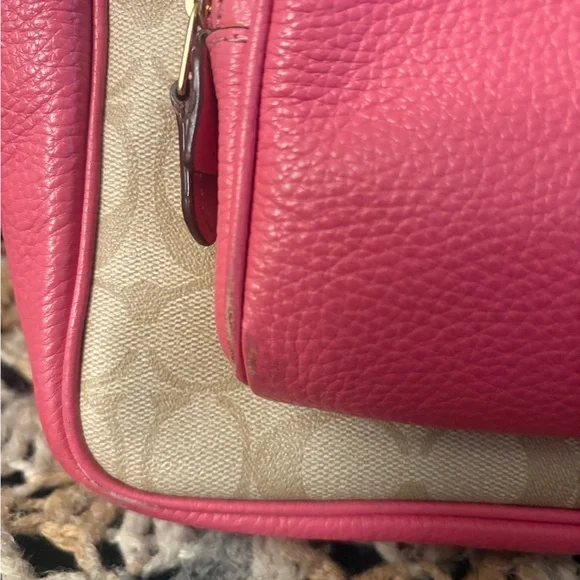Coach Beige and Pink Women's Backpack - Picture 5 of 11